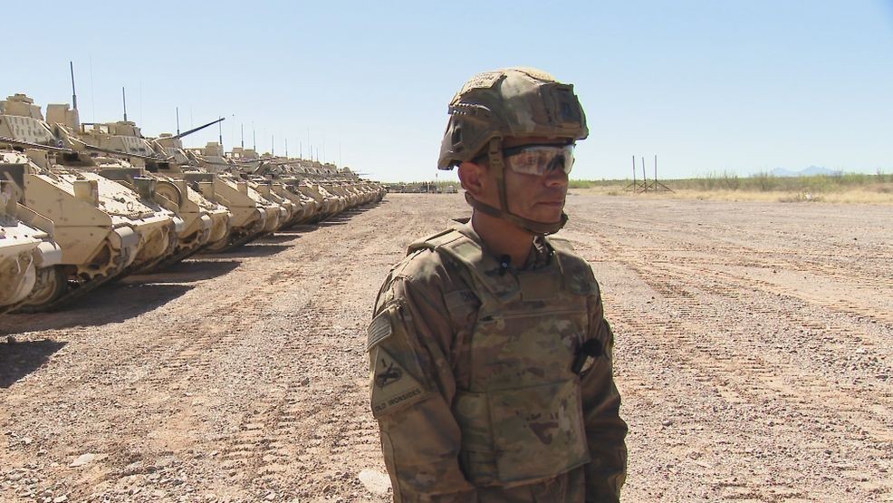 First Sgt. Alfredo Chavez, a 13-year Army veteran, assigned to Alpha Company, 4-6 Infantry. Credit: KFOX14/CBS4