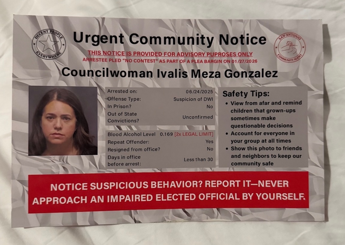 Mysterious mailer ridiculing first-term councilwoman arrives in San Antonio mailboxes