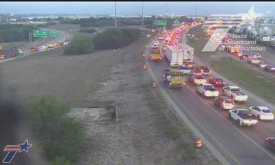 Vehicle fire shuts down part of San Antonio highway, sparking delays