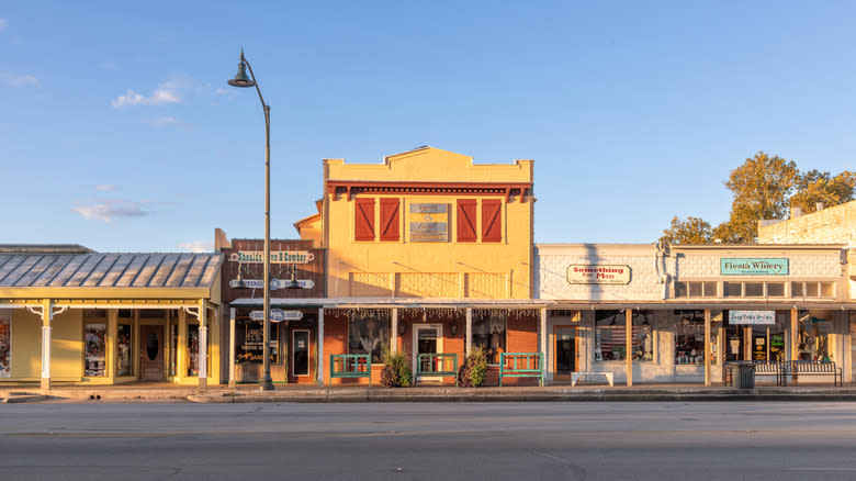 A look at shops on Main Street in Fredericksburg, TX