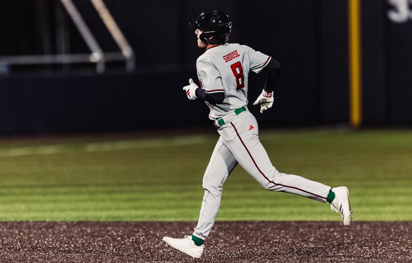 The Red Raiders celebrate their run-rule walk-off win Tuesday afternoon vs. New Mexico