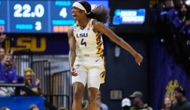 Johnson and Williams help LSU outgun Texas Tech 101-47 in March Madness and set an NCAA record