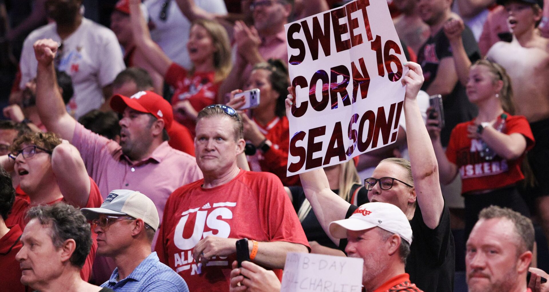 Big Red bandwagon cranks up the RVs for Nebraska's Sweet 16 showdown with Iowa in Houston