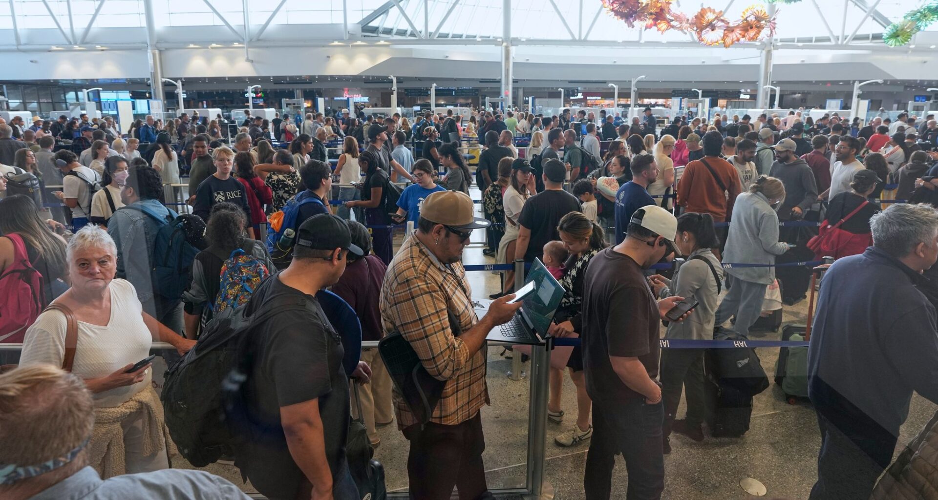 Houston airport has become a symbol for the shutdown's impacts on air travel