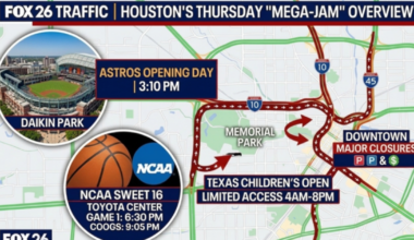 Houston traffic tips to know before Thursday's big sports day