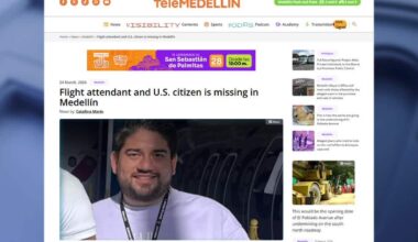 Dallas-based American Airlines flight attendant reported missing in Colombia