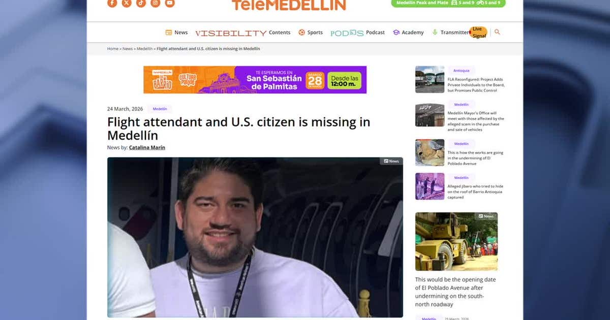 Dallas-based American Airlines flight attendant reported missing in Colombia