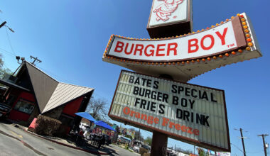 The Burger Boy on North St. Mary's Street was the local chain's first location, opening in 1985. 