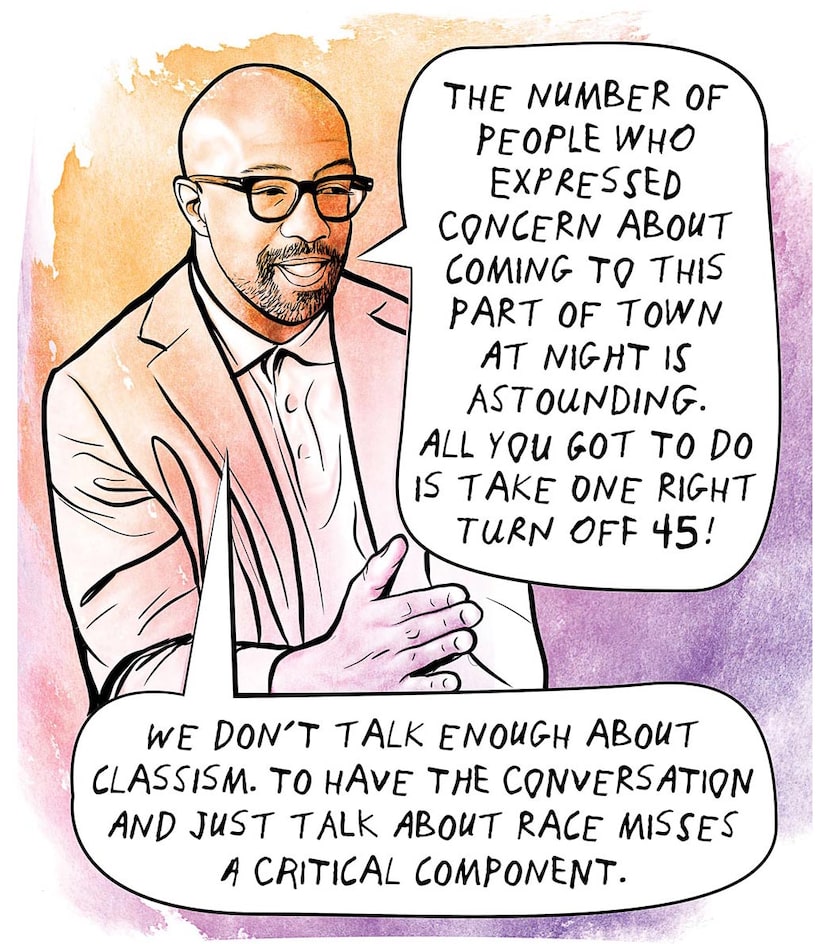 “The number of people who expressed concern about coming to this part of town at night is...