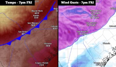 When will Friday’s cold front hit South Texas? Here’s a timeline.