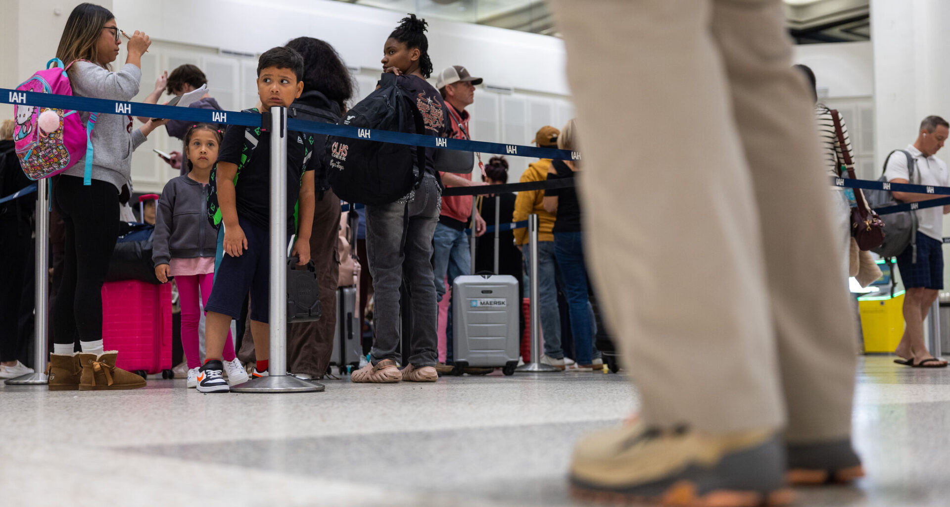 Houston airport waits continue as Trump wants to stop 'chaos'