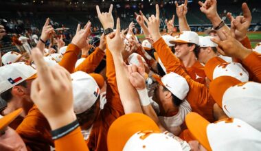 No. 2 Texas Longhorns Rallies in Extra Innings Against No. 8 Oklahoma