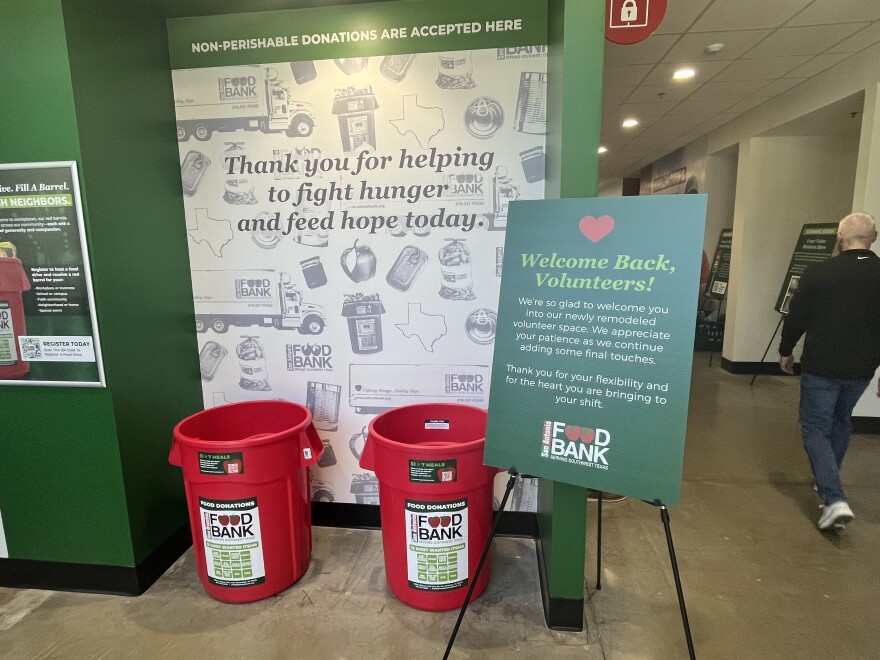 A welcome for volunteers at the Food Bank