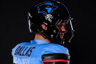 A closer look at the Dallas Renegades' helmet for the 2026 UFL season.