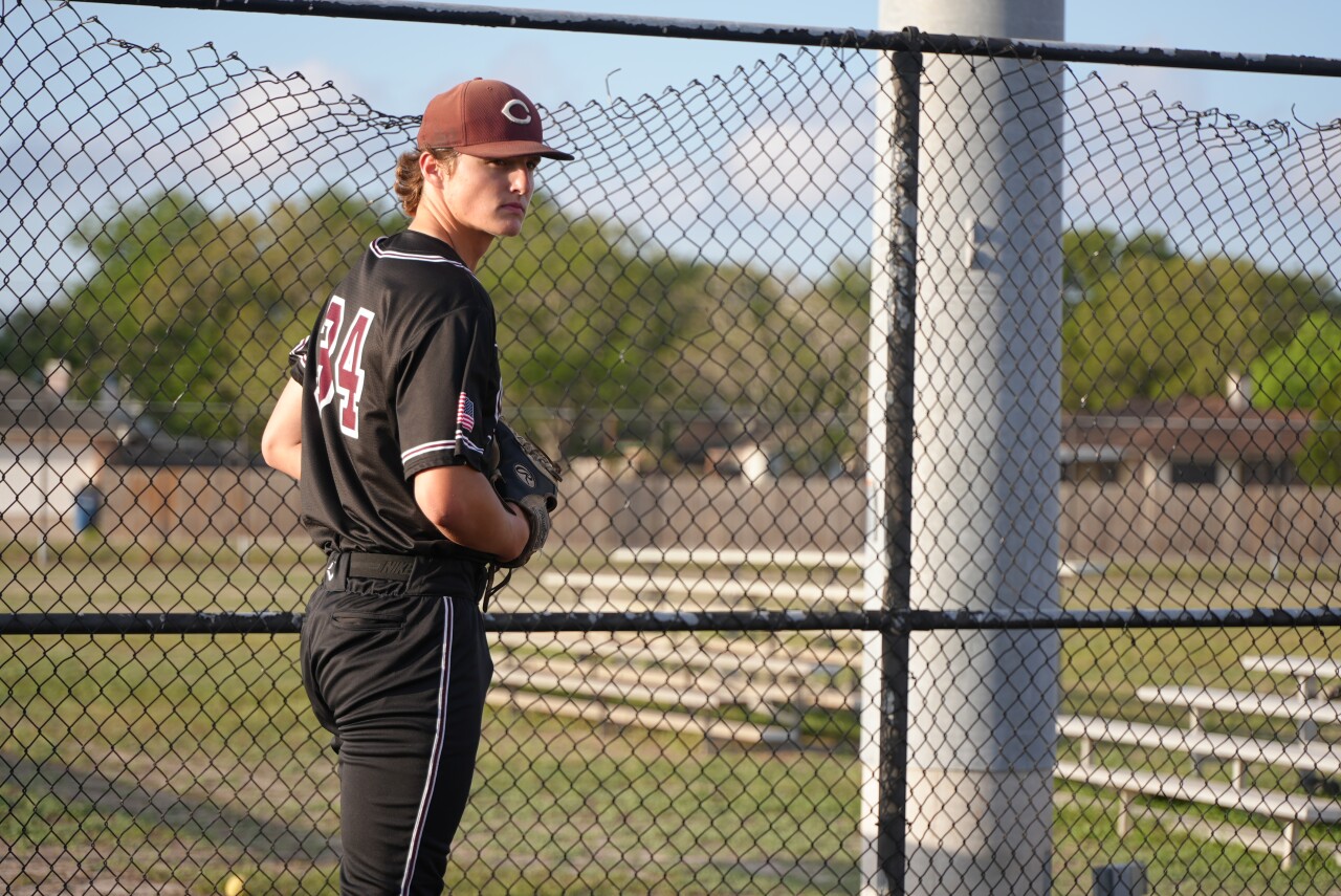 Calallen senior pitcher Coll Carroll