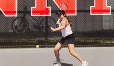 Yekaterina Dmitrichenko celebrating a match win.