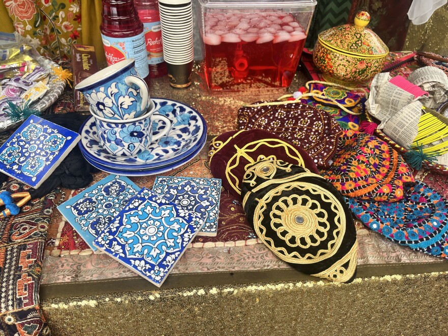 Items on display at the Silk Road Festival March 28, 2026