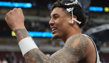 Yaxel Lendeborg scores 27 points as Michigan rolls into the Final Four, beating Tennessee 95-62