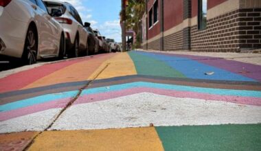 Pride sidewalks unveiled in San Antonio after state ordered rainbow crosswalk removal