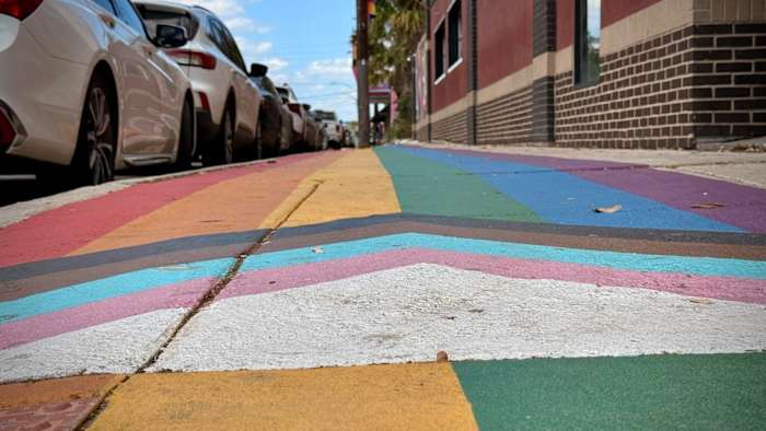 Pride sidewalks unveiled in San Antonio after state ordered rainbow crosswalk removal