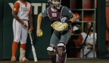 Texas A&M snaps 29-game winning streak for Texas softball