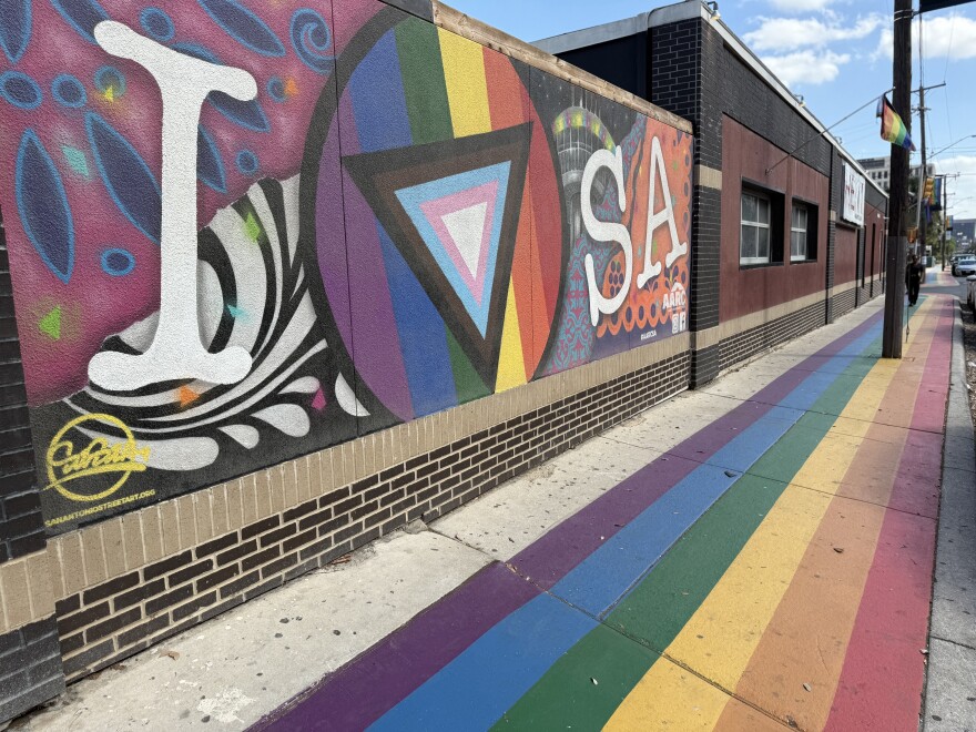 The sidewalks along The Heat nightclub