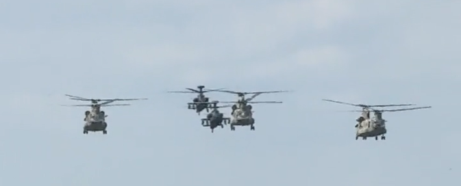 Military helicopters spotted flying over Austin spark concern
