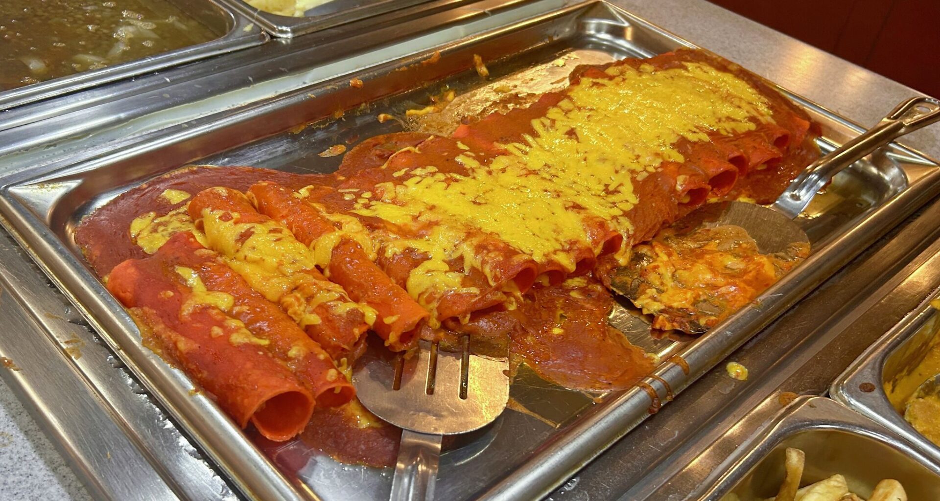You can eat as many enchiladas as you want at Hacienda Vallarta.