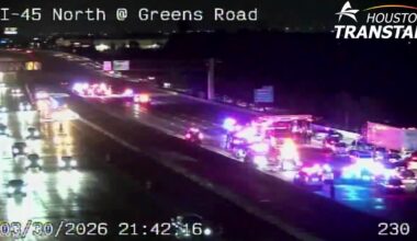 I-45 NB shut down at Rankin Road in north Houston after deadly crash