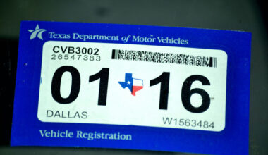 Is driving with an expired registration illegal in Texas?