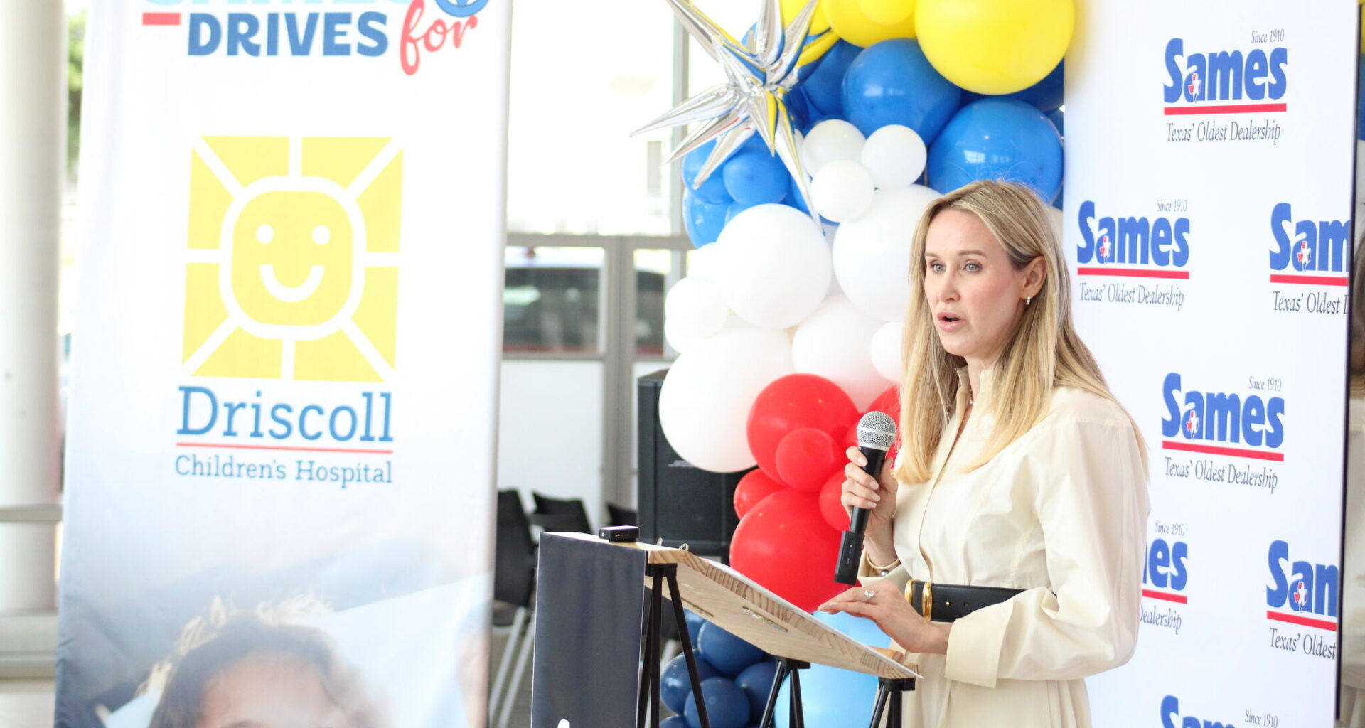 Sames Auto Group CEO Evelyn Sames on March 31, 2026, at Sames Honda. 