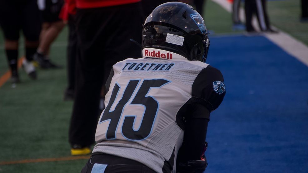 The Panthers eventually cashed in when Jackson called her own number and ran in a touchdown to give Mississippi the early lead. (KTXS/Caitlin Leggett)