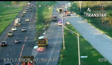 SH-288 lanes reopen after crews clear crash, hazmat spill in Brazoria County