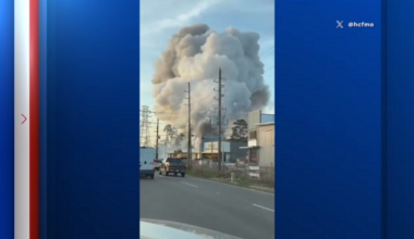 Crews fight RV fire that spread to fireworks container and railroad tracks near Kuykendahl in NW Harris County, officials say