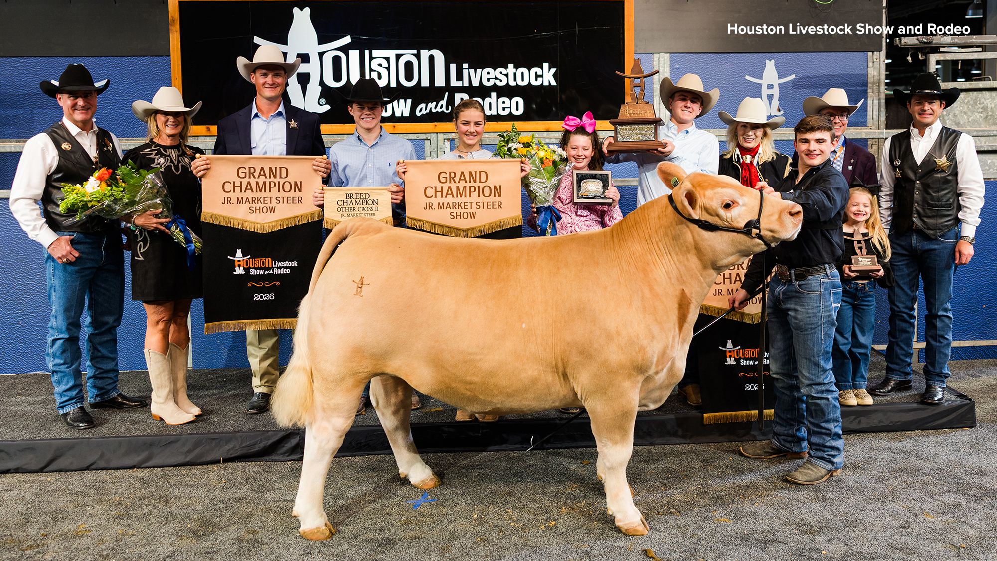 The Grand Champion steer, named Zinger, was sold for a record-breaking $1.5 million at the Houston Livestock Show and Rodeo.