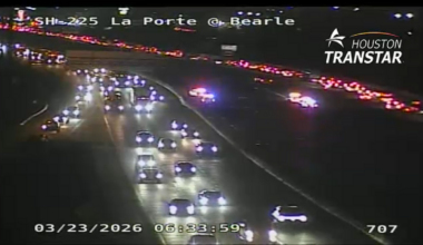 Pedestrian killed in crash along Highway 225 in Pasadena, police say; all westbound lanes closed at Bearle Street