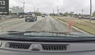 Dashcam video shows zTrips driver Michelle Gallegos rescue child found wandering along busy San Antonio road