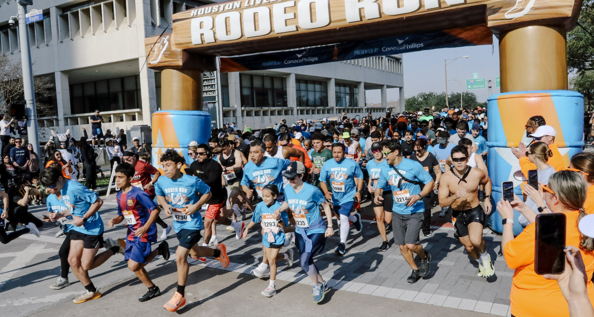 The 2026 Rodeo Run Fills the Streets in Downtown Houston