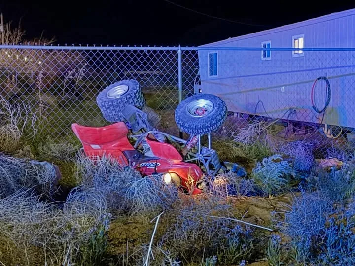 ATV crash in the Montana Vista area. Photo courtesy of the El Paso County Sheriff’s Office.