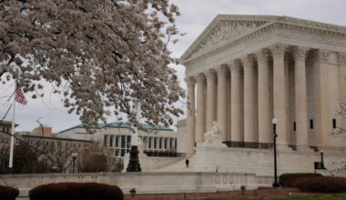 The U.S. Supreme Court as justices are expected to issue orders in pending appeals in Washington, D.C.
