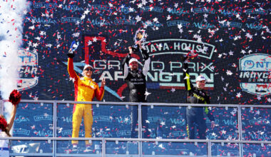 Kirkwood stood on top of the podium at the new event. Photo: Kevin Dejewski