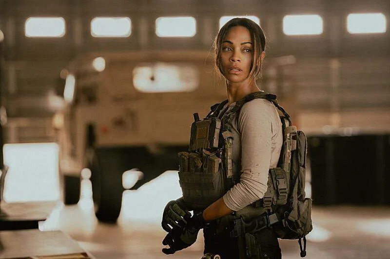 Zoe Saldana as Joe in “Lioness,” episode 8, season 2, streaming on Paramount+, 2024.