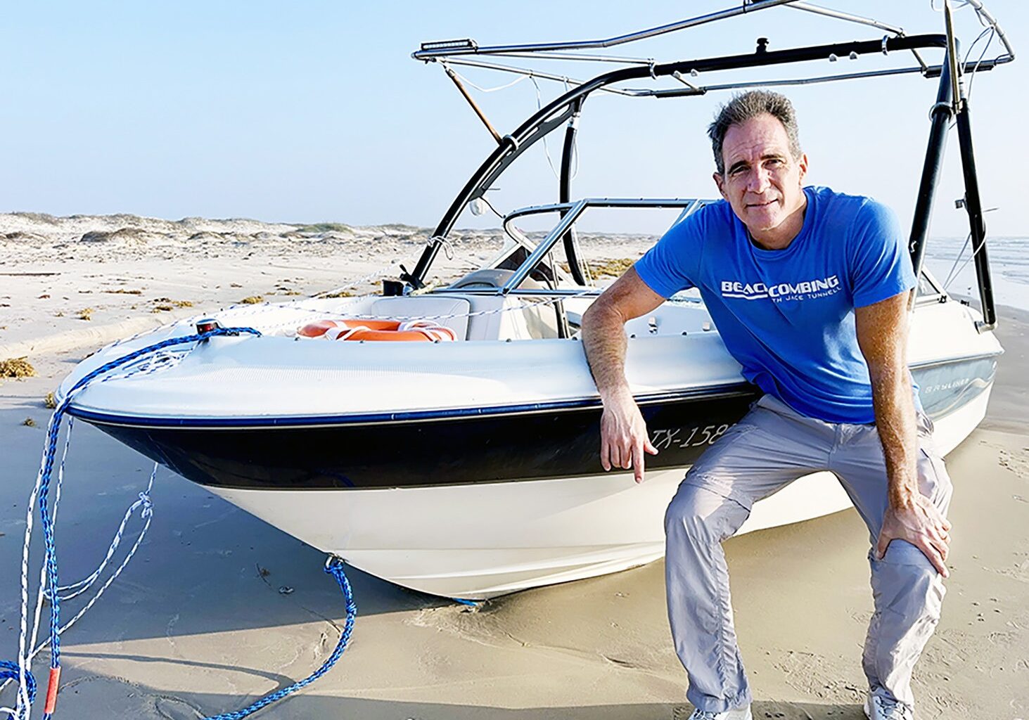 Boat without a crew - Port Aransas South Jetty
