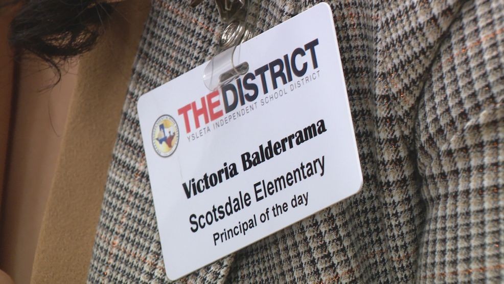 Morning Anchor Victoria Balderrama was Principal for the Day at Scotsdale Elementary. March 25, 2026. Credit: KFOX14/CBS4