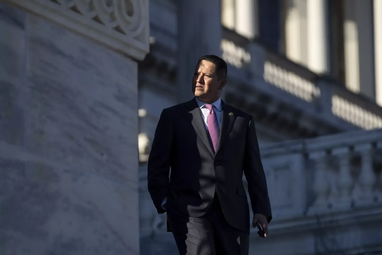 File Photo — Rep. Tony Gonzales, R-Texas, walks down the House steps after a vote in the Capitol.