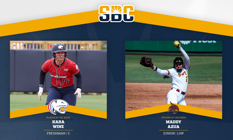 South Alabama’s Wine & Texas State’s Azua Garner Sun Belt Softball Weekly Awards