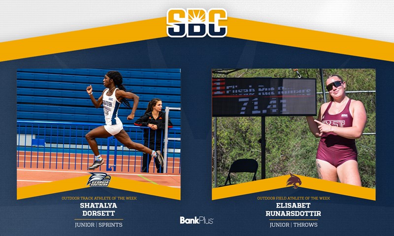 Georgia Southern’s Dorsett & Texas State’s Runarsdottir Earn Sun Belt Women’s Outdoor Track & Field Weekly Honors