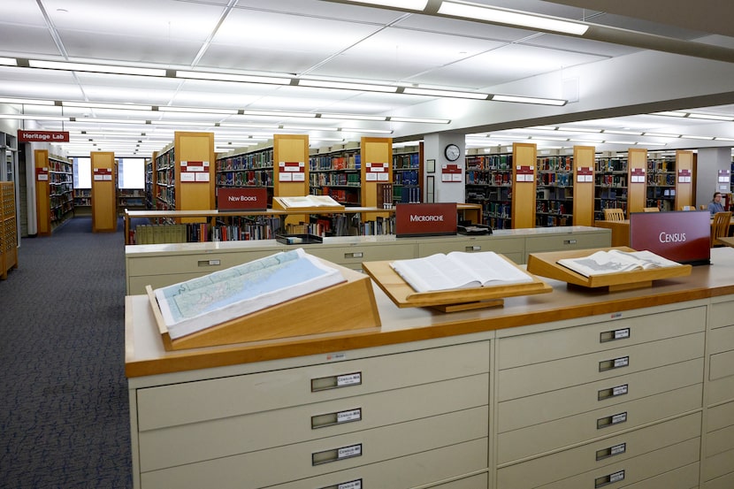 A view of the Genealogy & History department at J. Erik Jonsson Central Library, Thursday,...