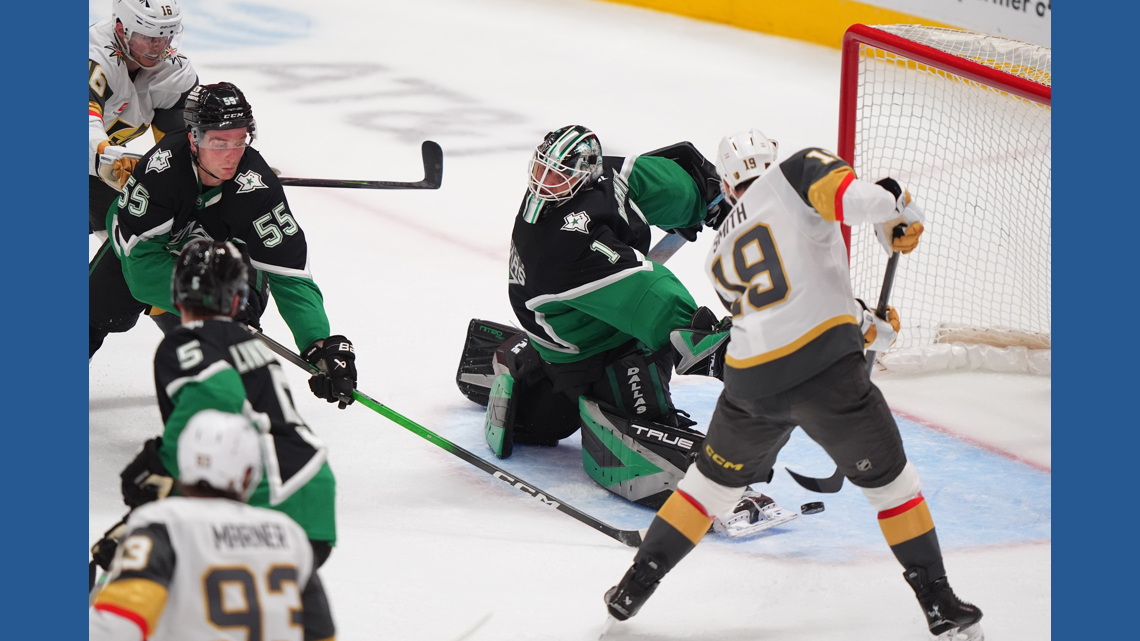 Smith's late goal lifts Vegas past Dallas 3-2 and denies Stars' bid to clinch a playoff berth