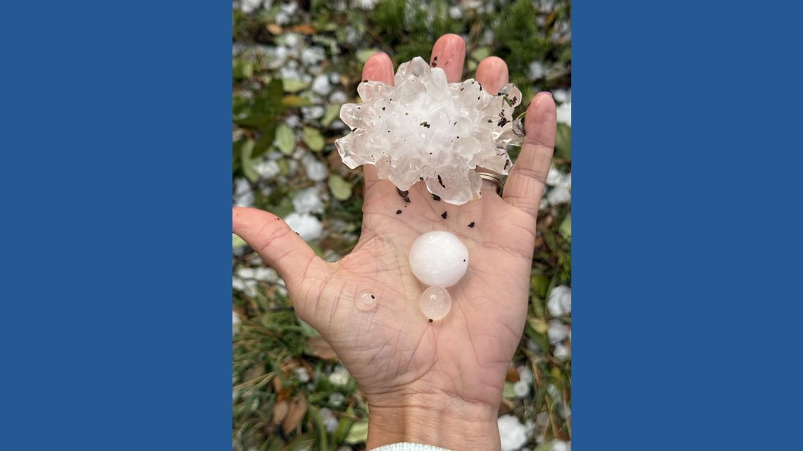 PHOTOS: Parts of the Texas Hill Country get rocked by hail